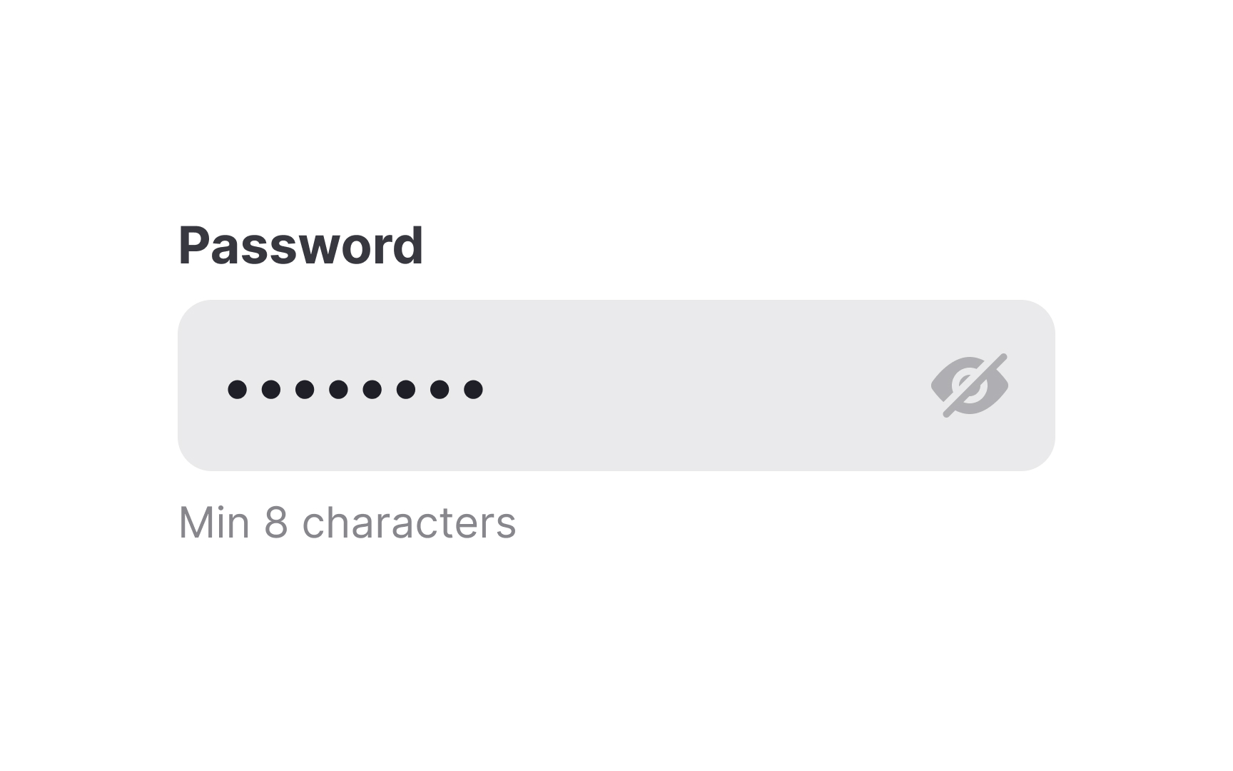 Password input