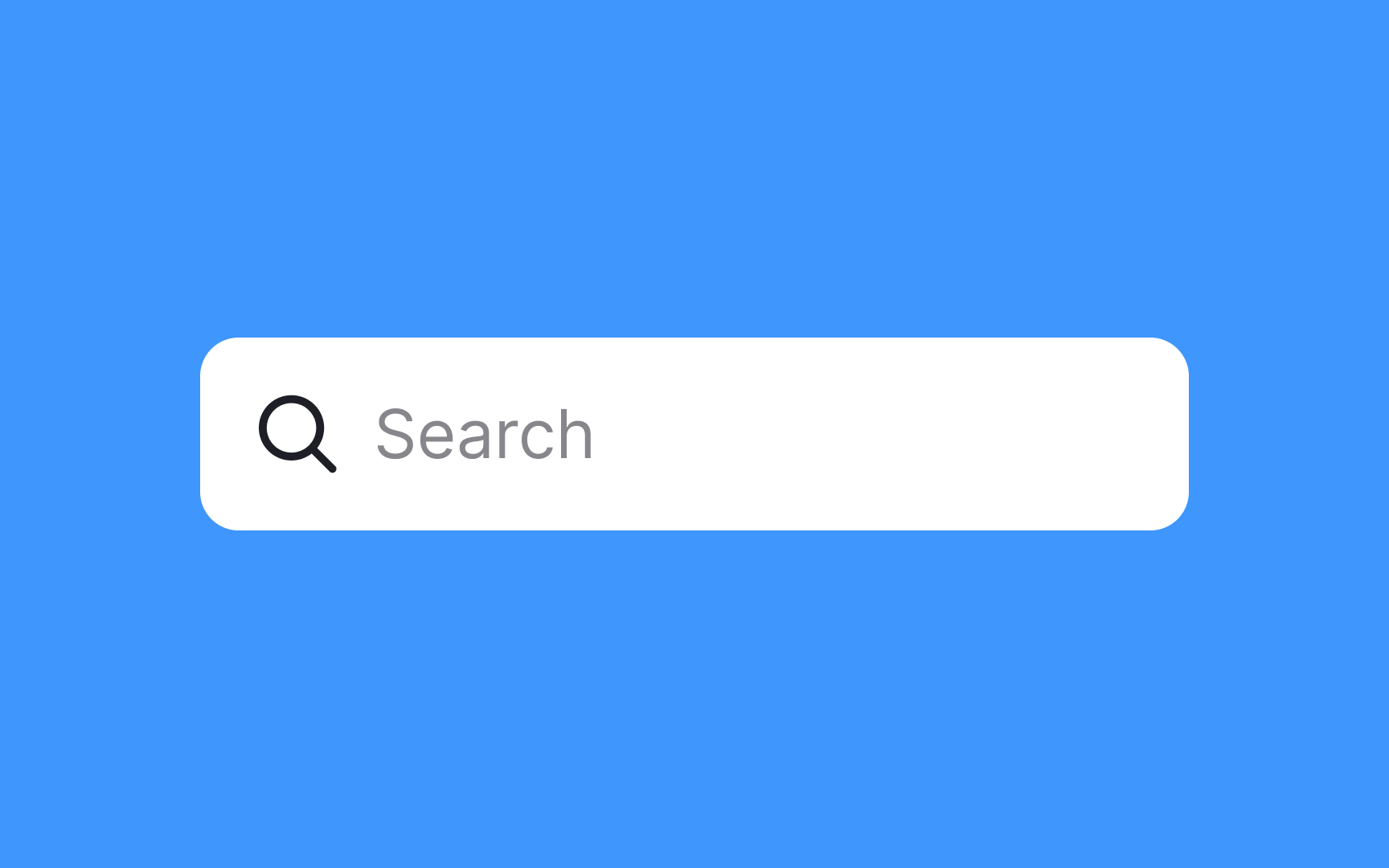 Search input