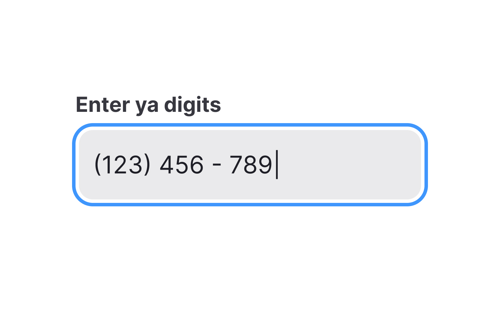 Provide helpful labels  Bad Practice