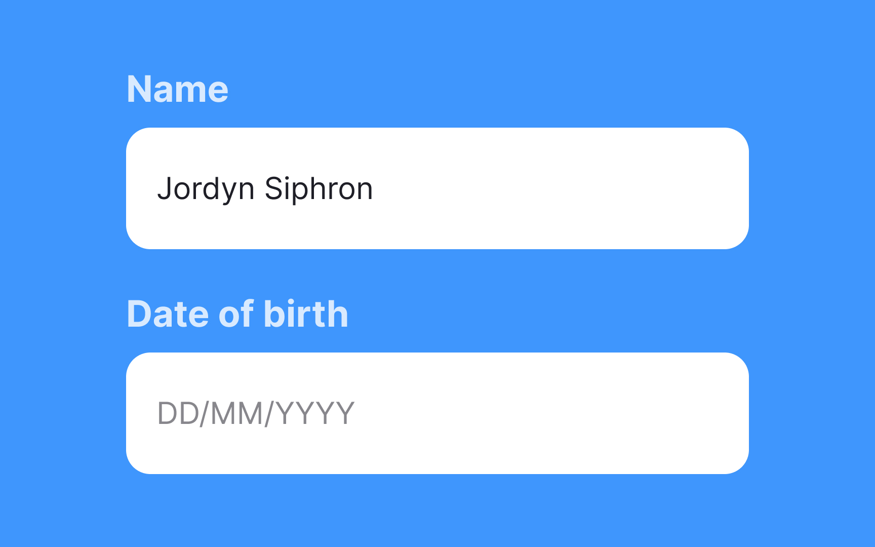 Keep the input text legible Bad Practice