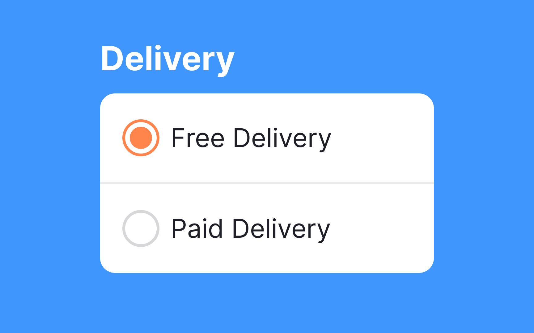 Use the right selection controls Best Practice