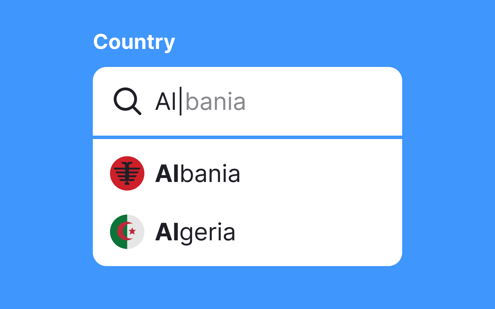 Highlight matching characters for better scanning Best Practice