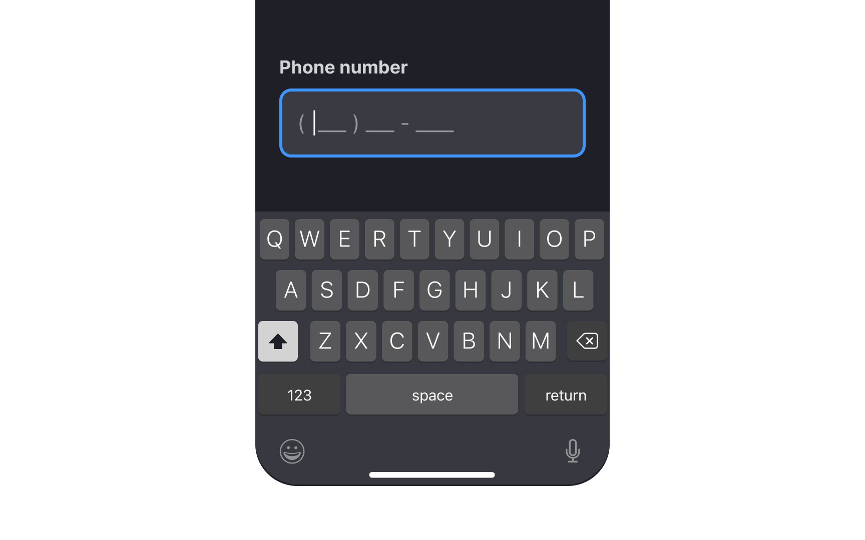 Use contextual keypads to minimize actions Bad Practice