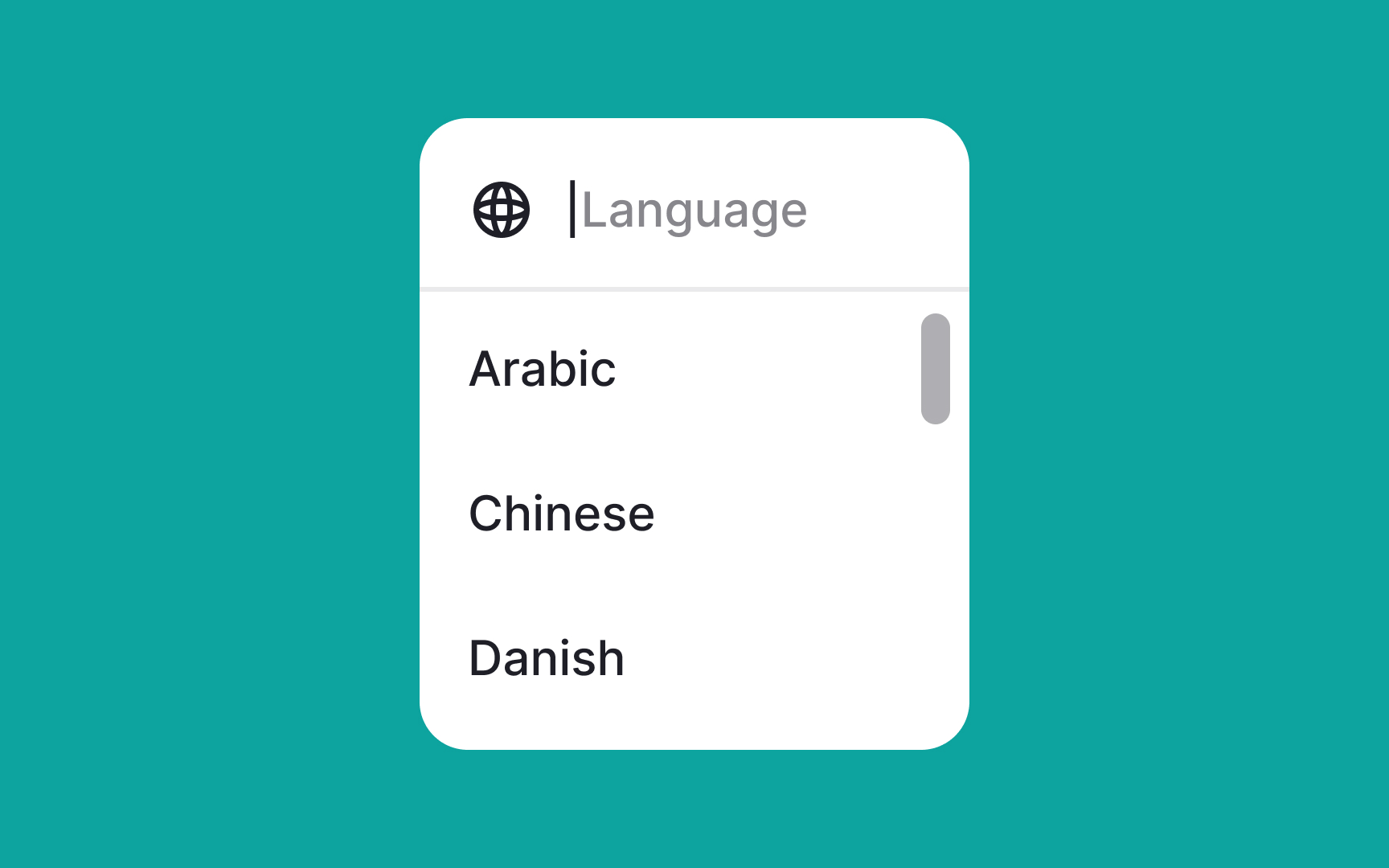 Menu scrolling Best Practice