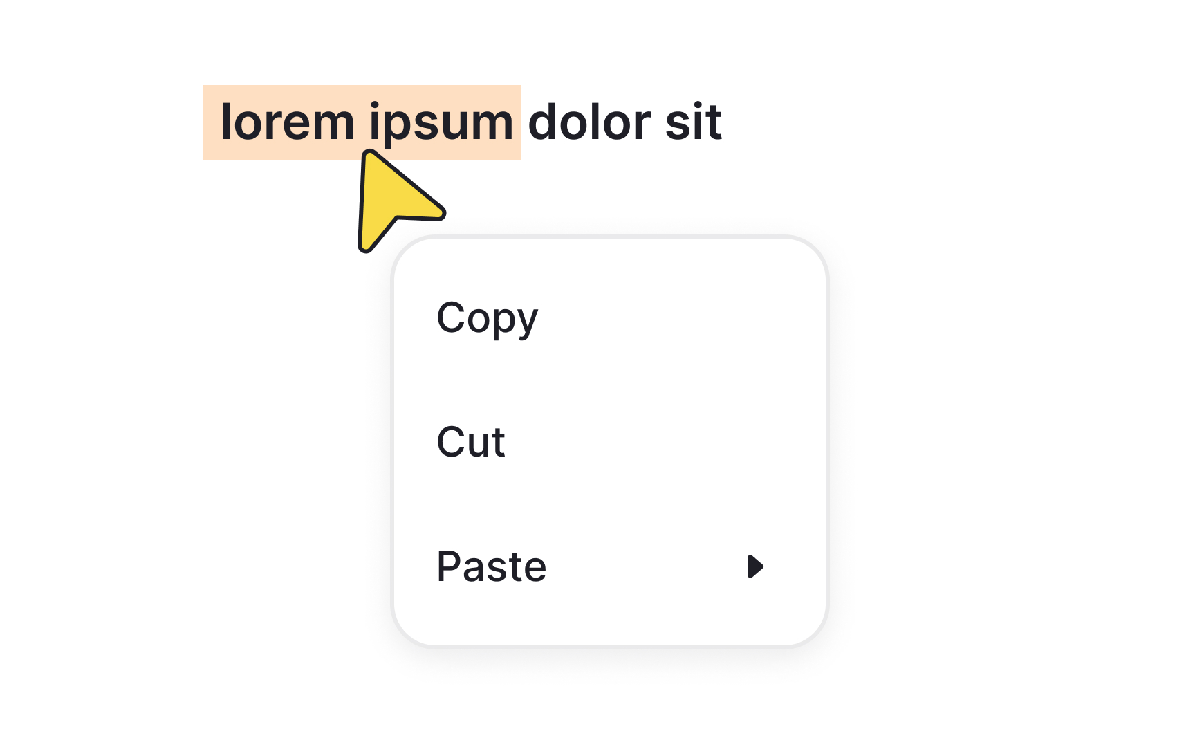 Add elevation to guide users' attention to a menu Best Practice
