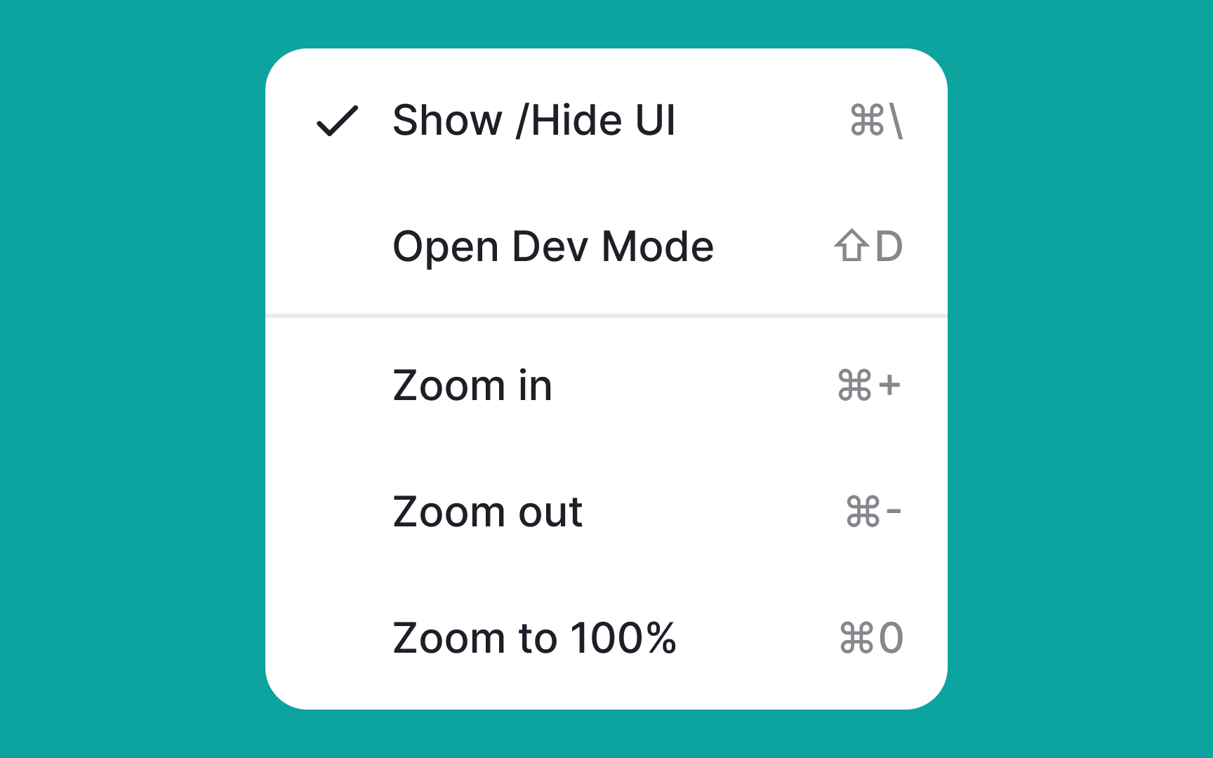 Use dividers to group similar actions Best Practice