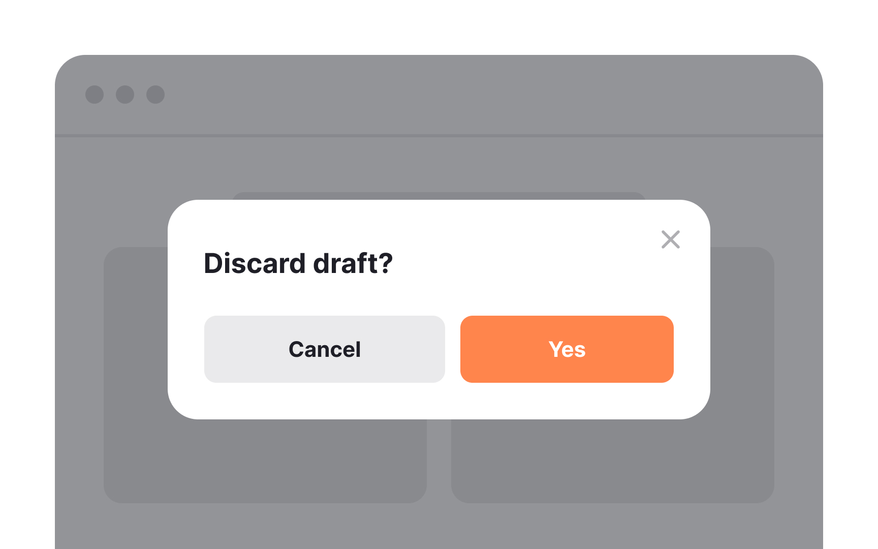 Use explicit button labels Bad Practice