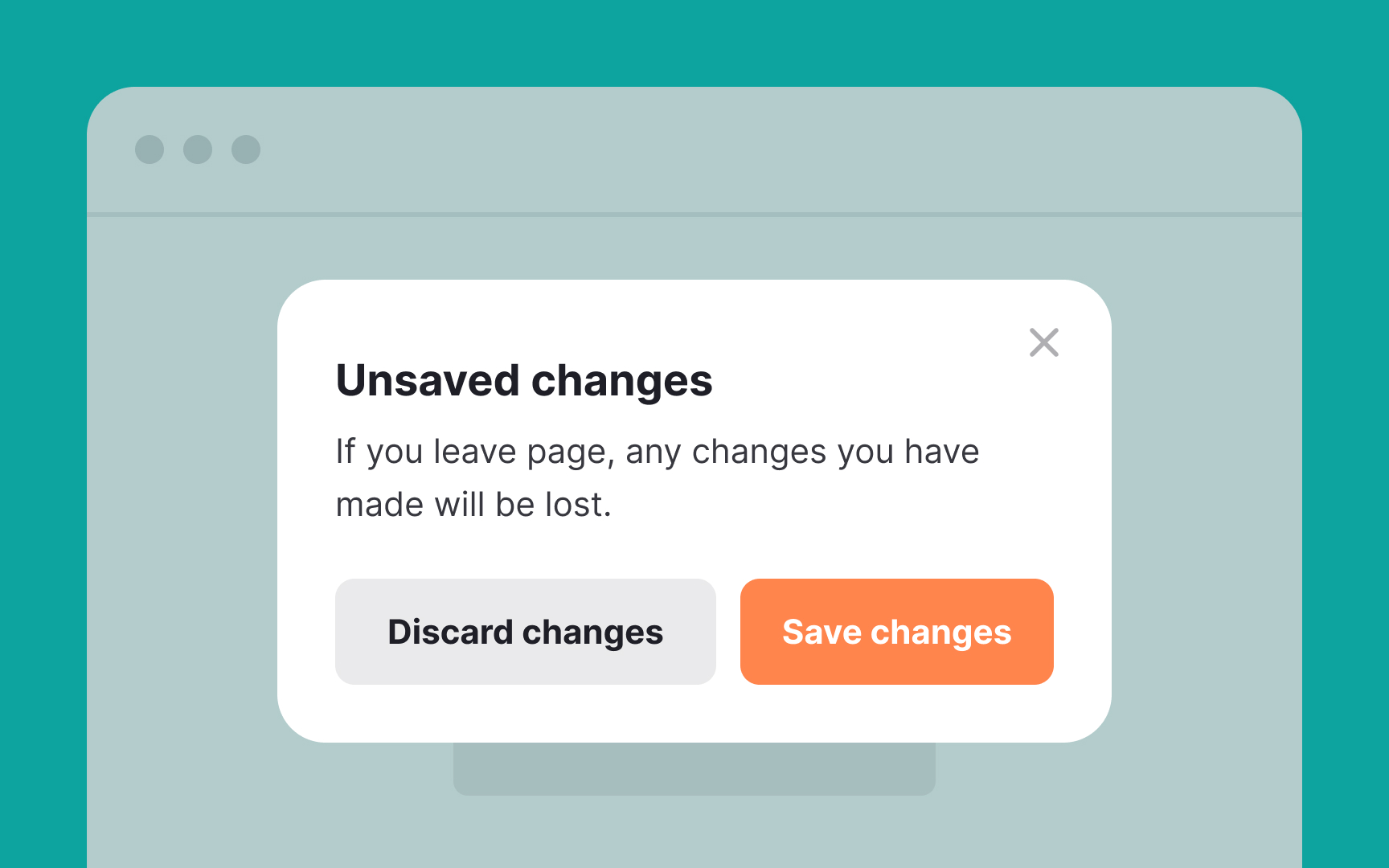 Use modals for conveying critical information Best Practice