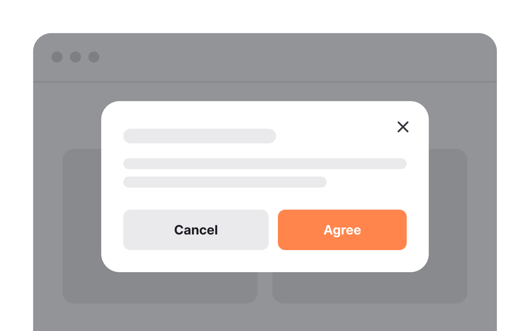 Provide visible options to close the modal Best Practice