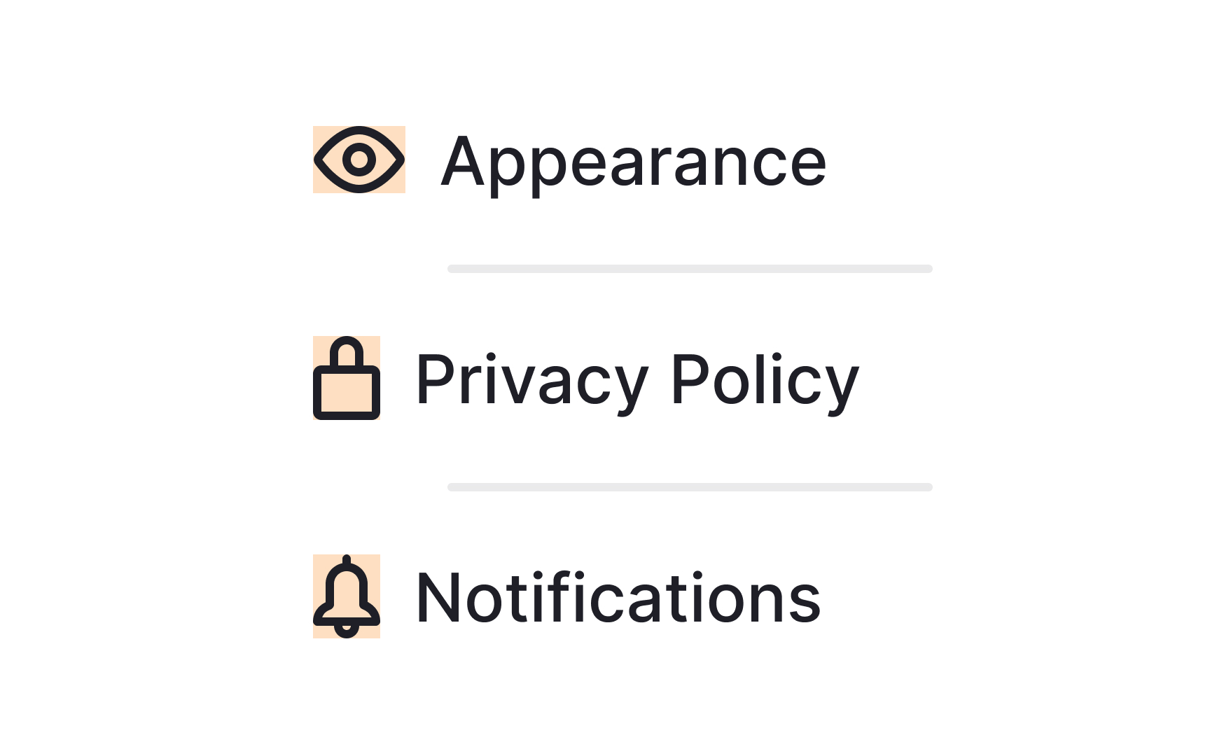 Place icons in consistent containers Bad Practice