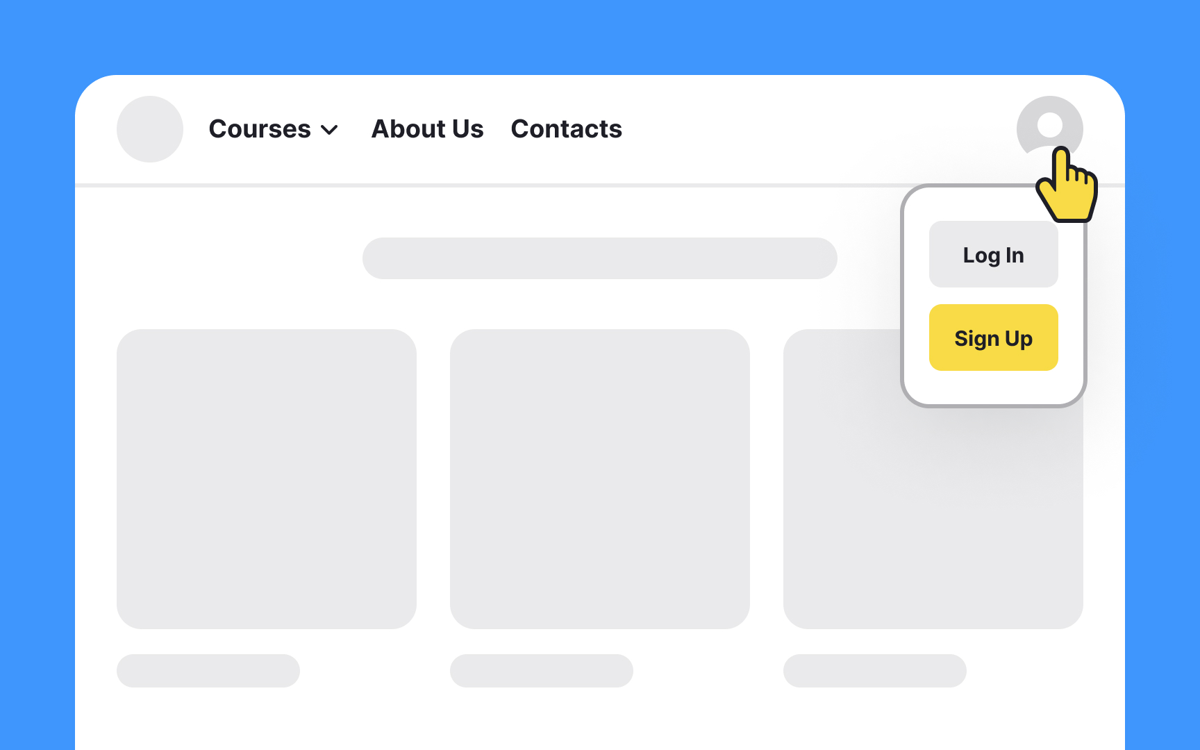 Make your CTAs easy to spot Bad Practice