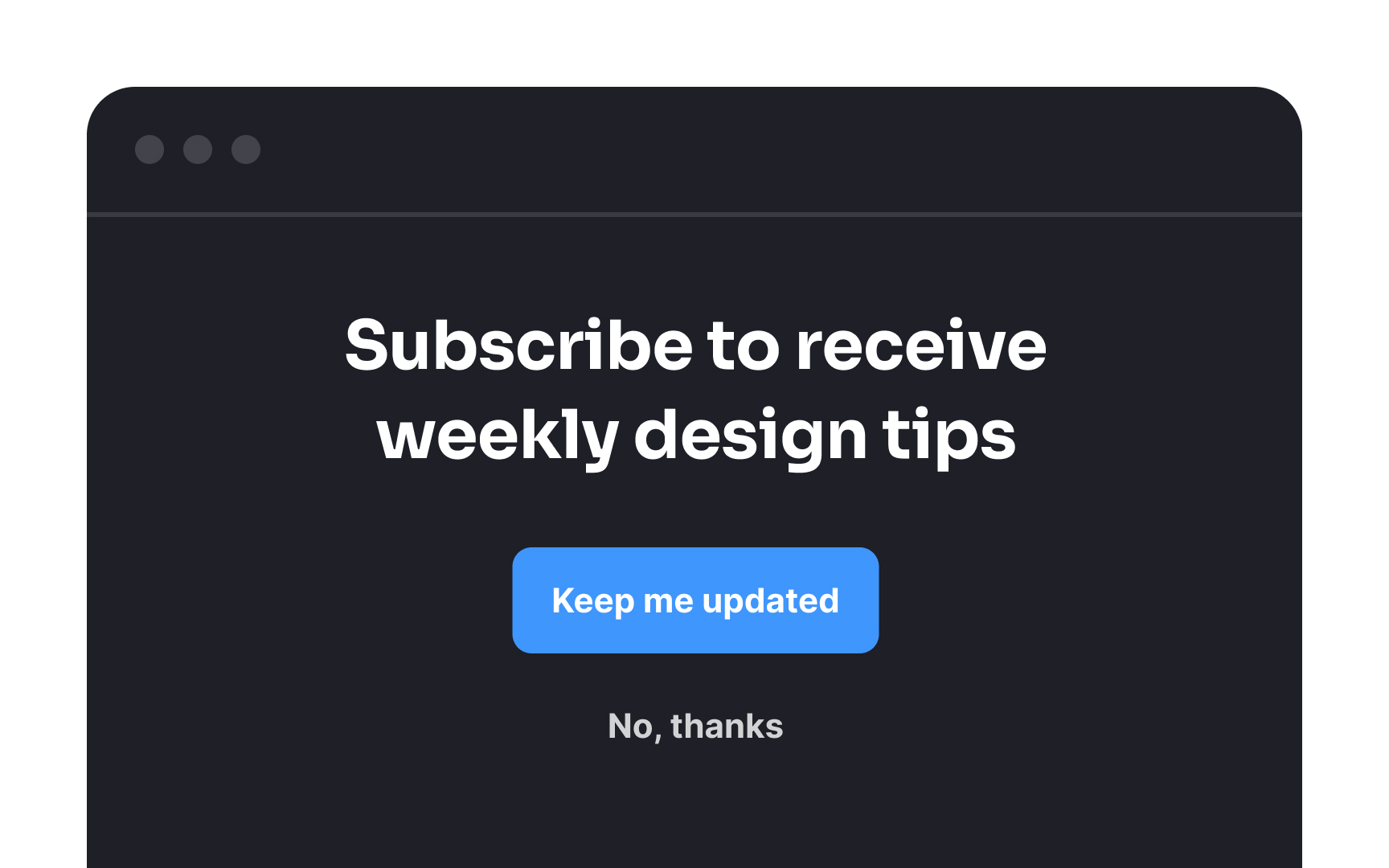 Avoid confirmshaming Best Practice