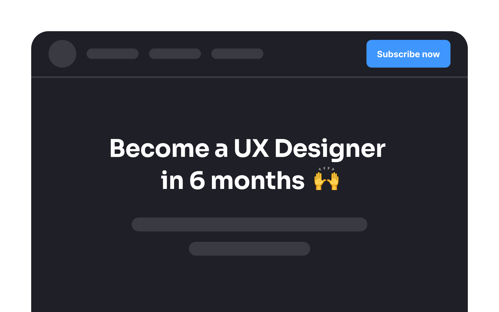 Make the Subscribe button obvious Best Practice