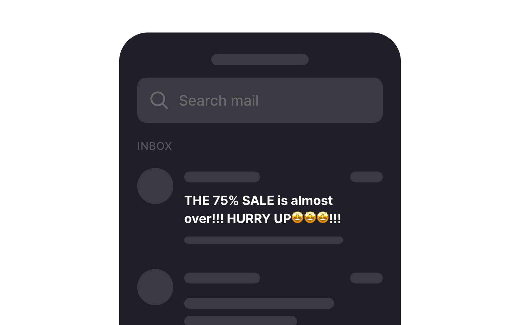 Avoid aggressive subject line formatting Bad Practice