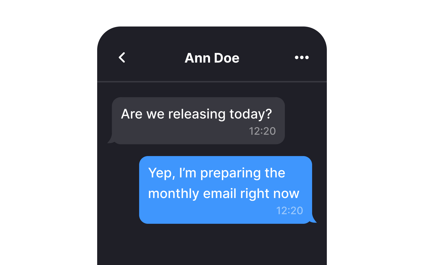 Indicate the sender and recipient  Best Practice