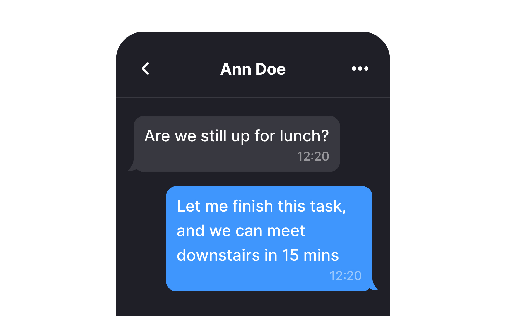 Choose chat bubble shapes for visual comfort Best Practice