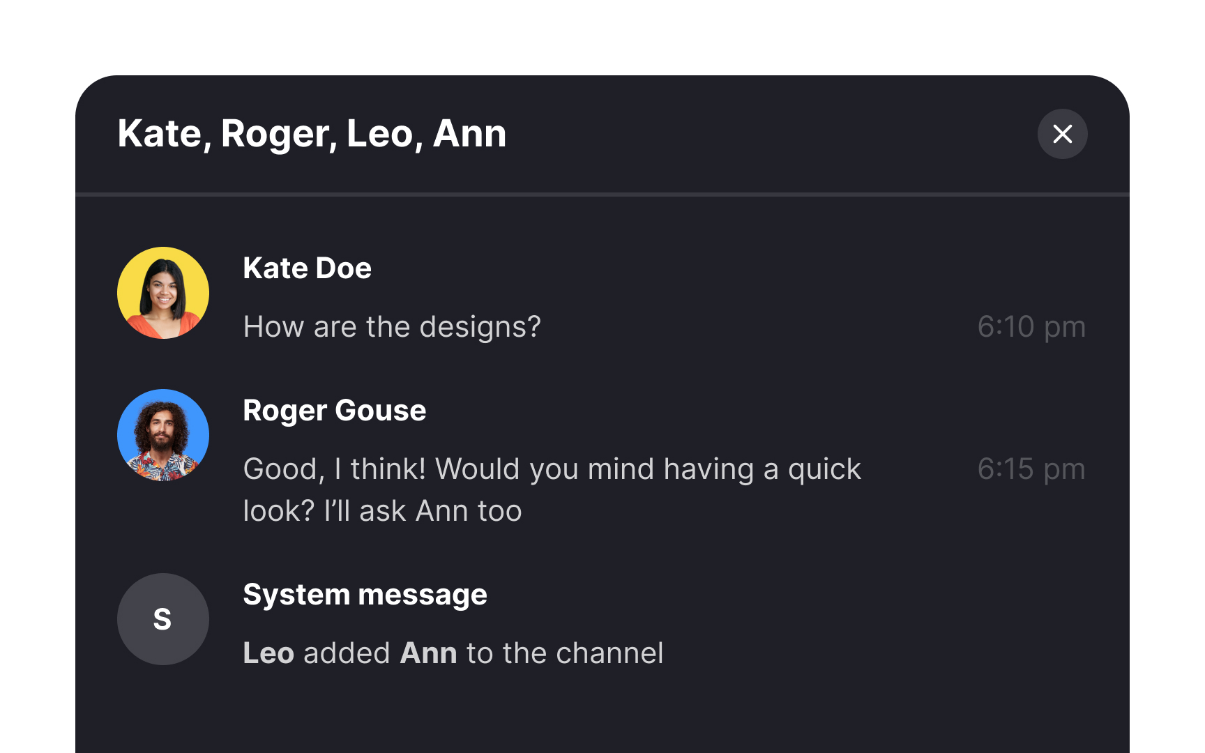 Differentiate system messages Bad Practice