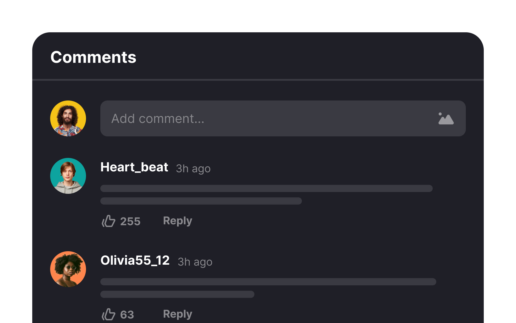 Make first-level comments the main focus Best Practice