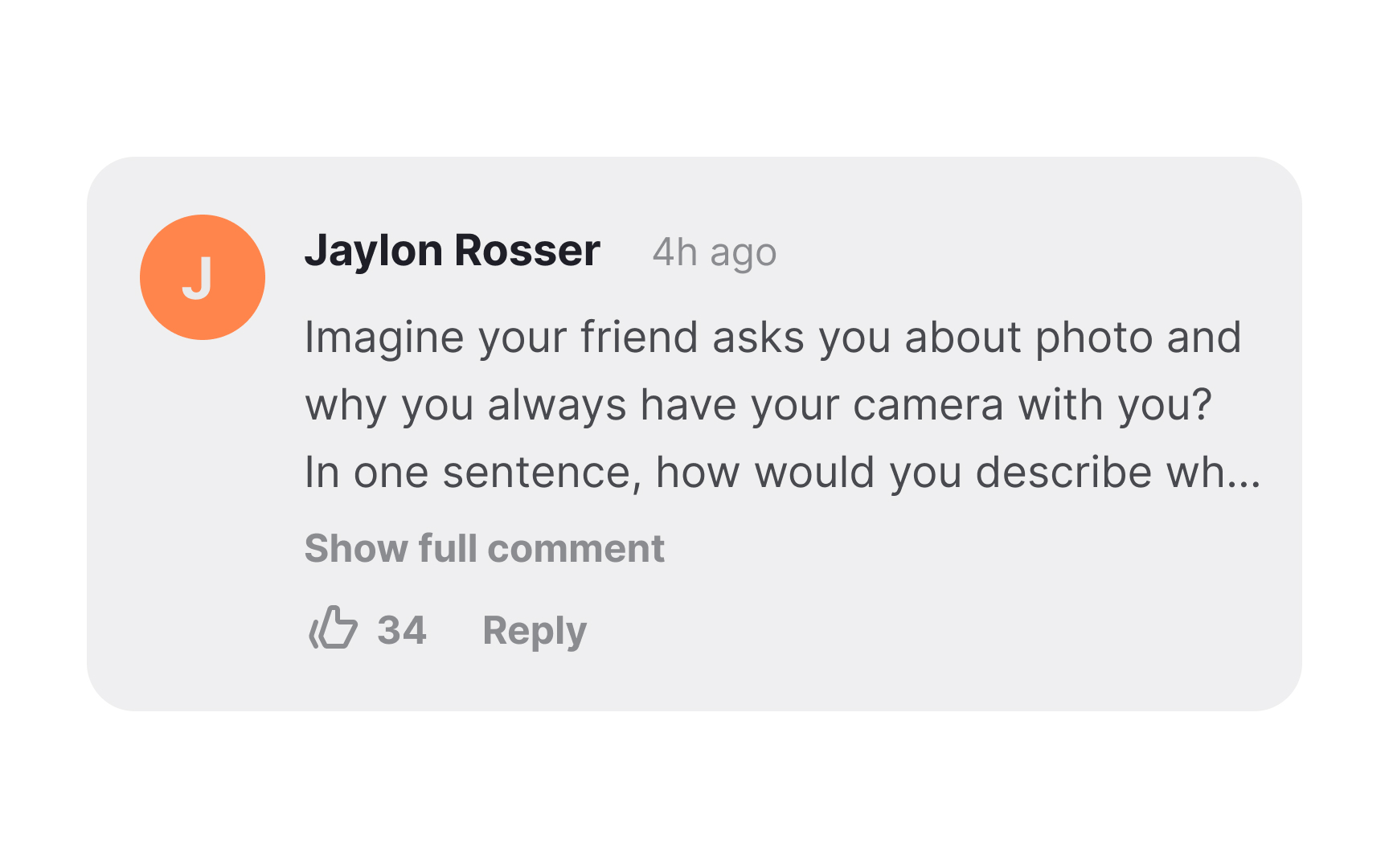 Truncate longer comments Best Practice