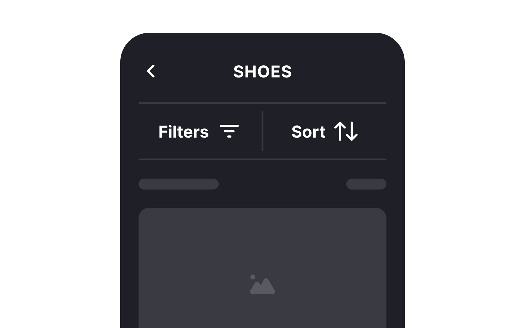 Conceal filters to optimize space on mobile Best Practice