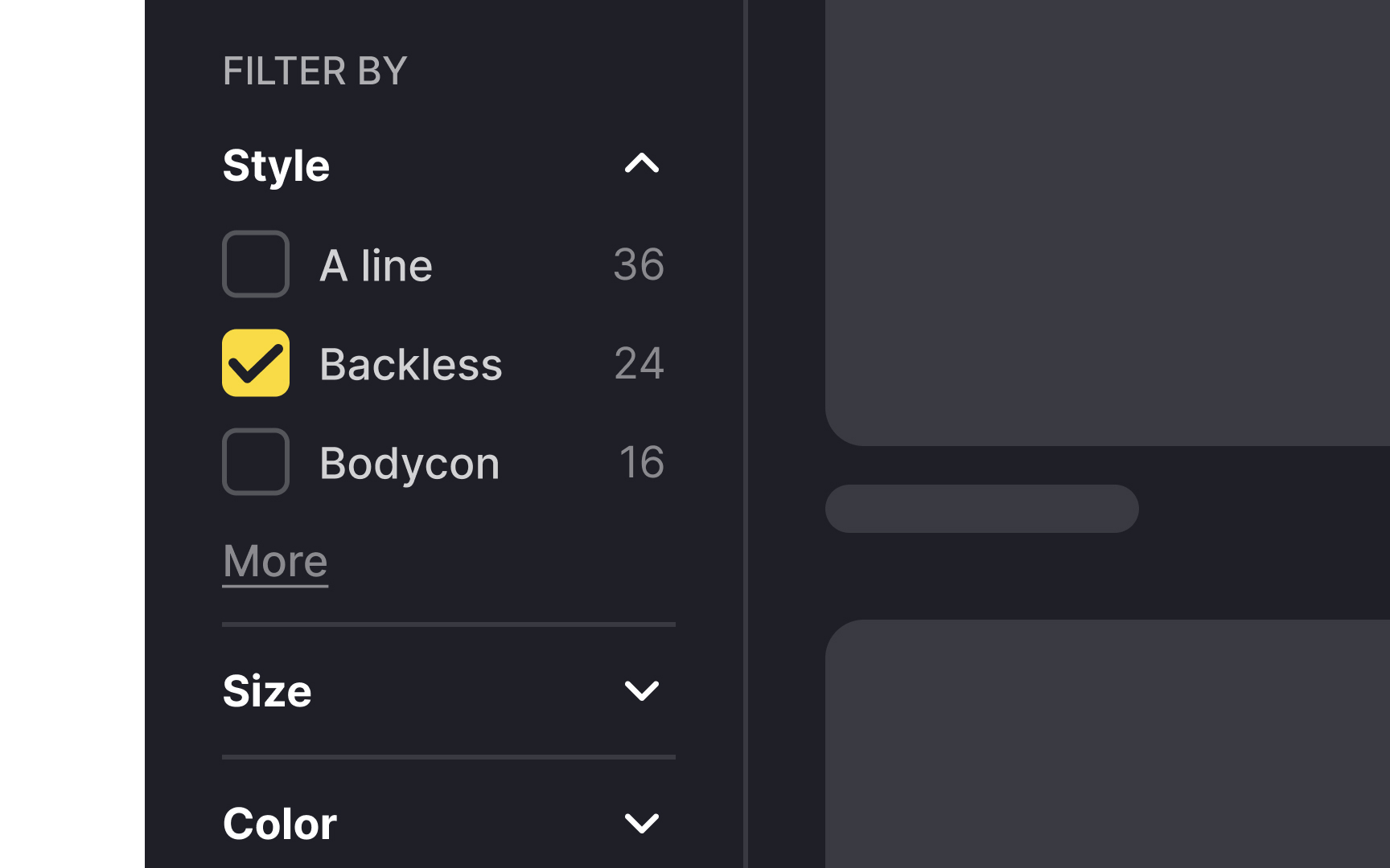 Use the right words for filter labels Best Practice