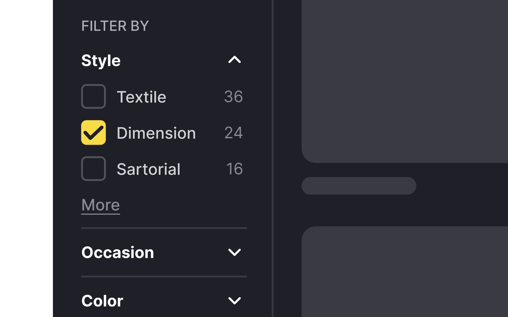 Use the right words for filter labels Bad Practice