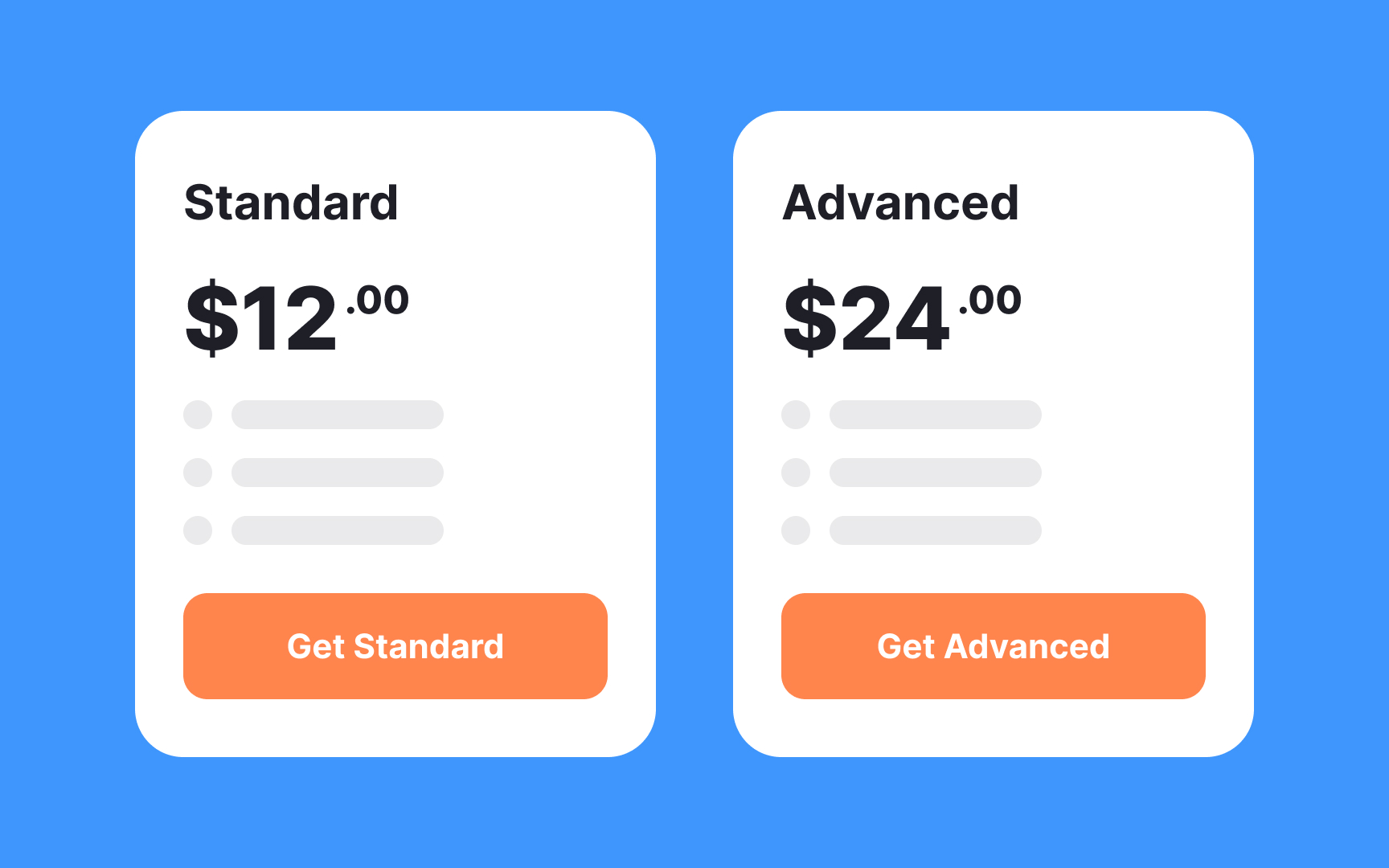 Use meaningful pricing plan names Bad Practice