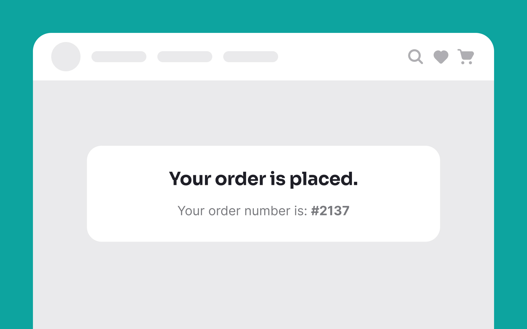Provide order confirmation after payment Bad Practice