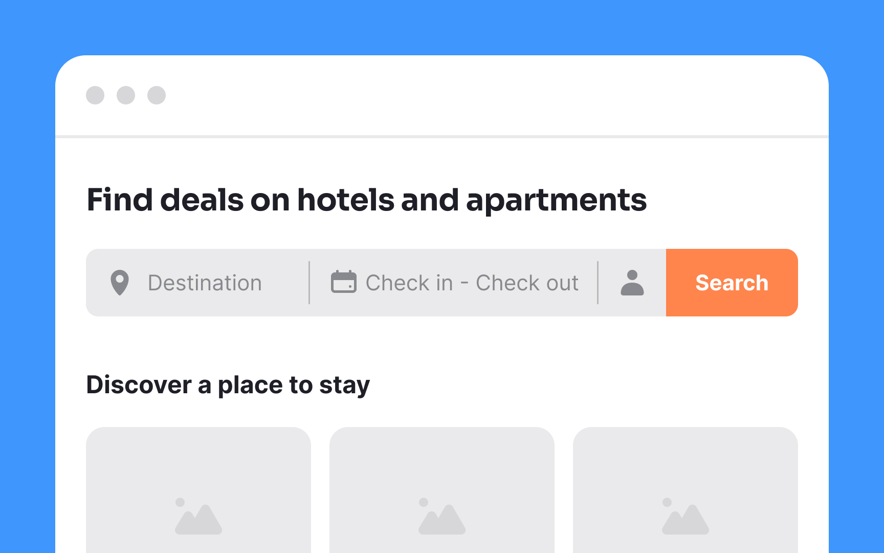 Make the search bar noticeable Best Practice