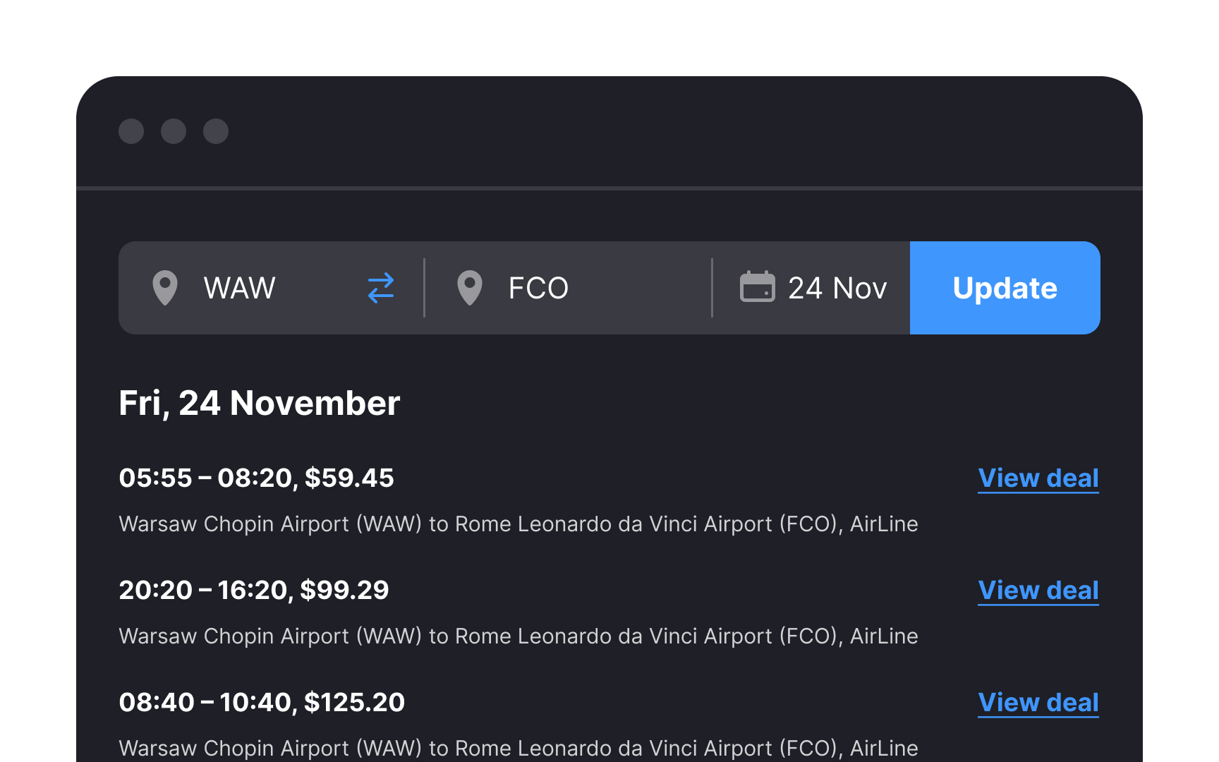 Utilize visual assets to aid users in scanning search results Bad Practice