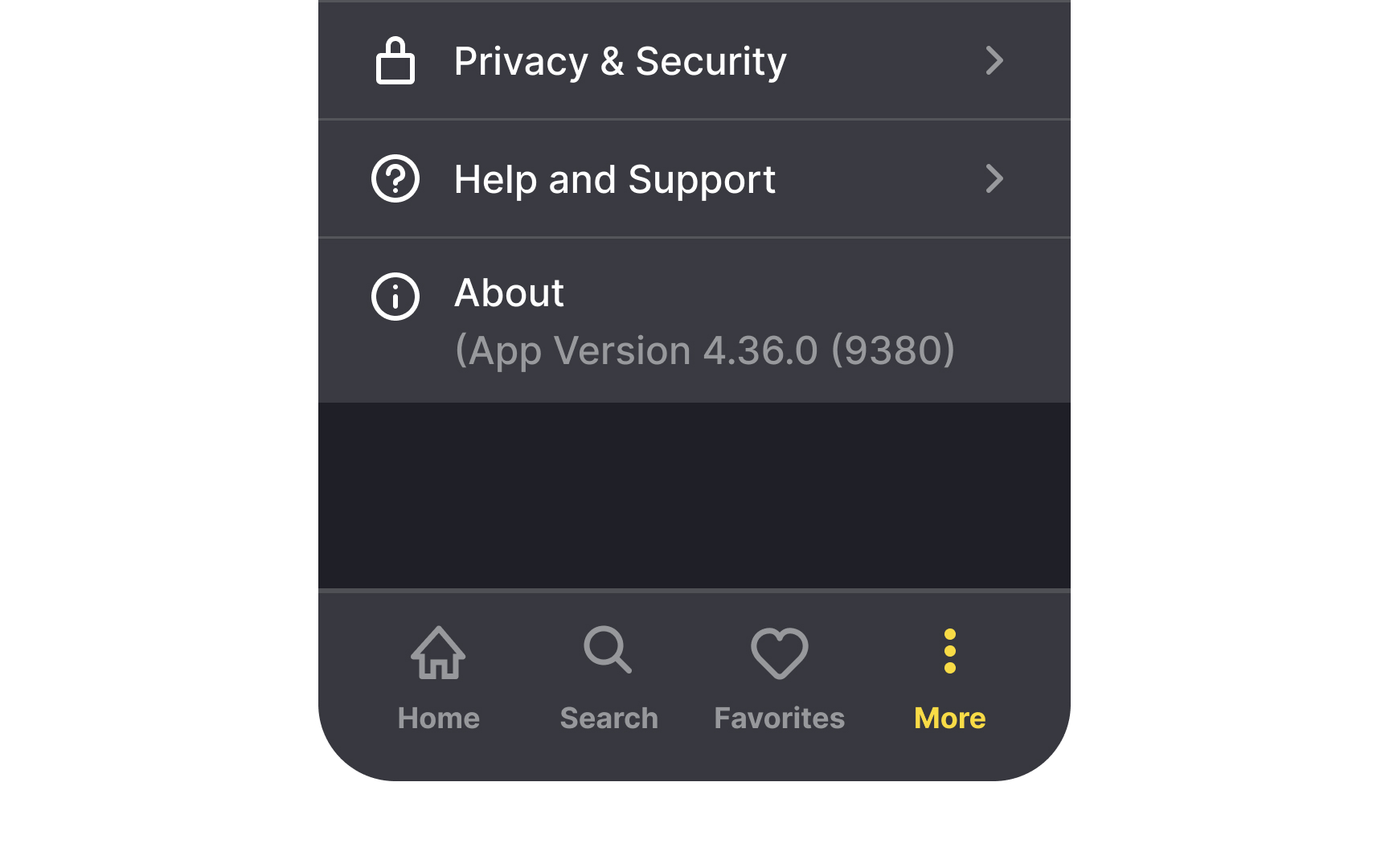 Make settings easy to find Bad Practice