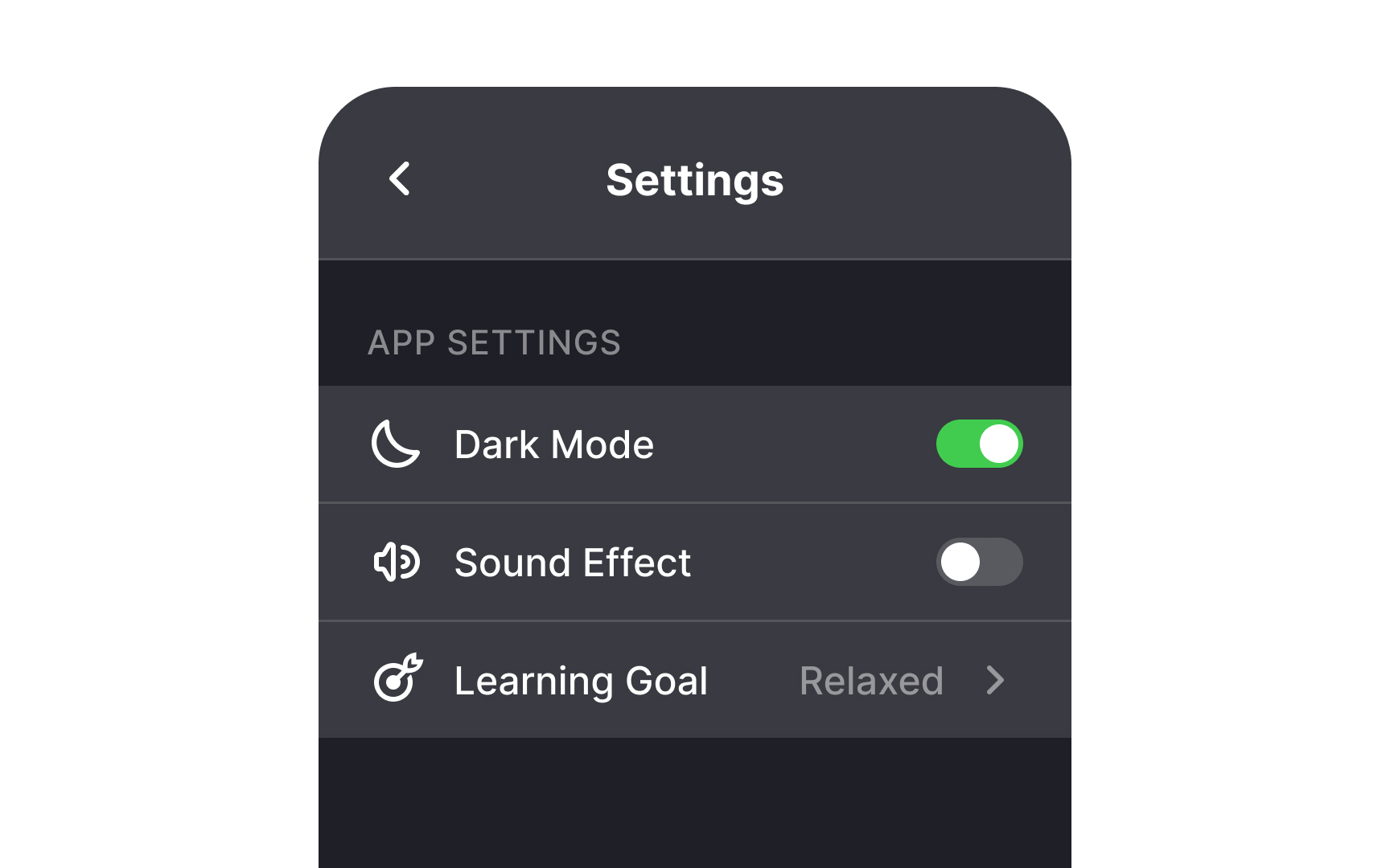 Show current status of settings Best Practice