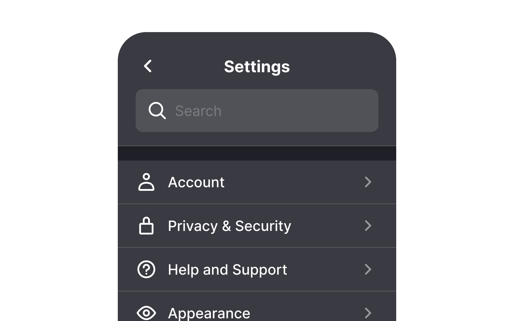 Add search functionality Best Practice