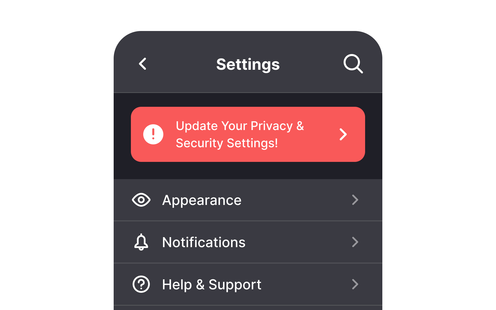 Make system alerts highly visible Best Practice
