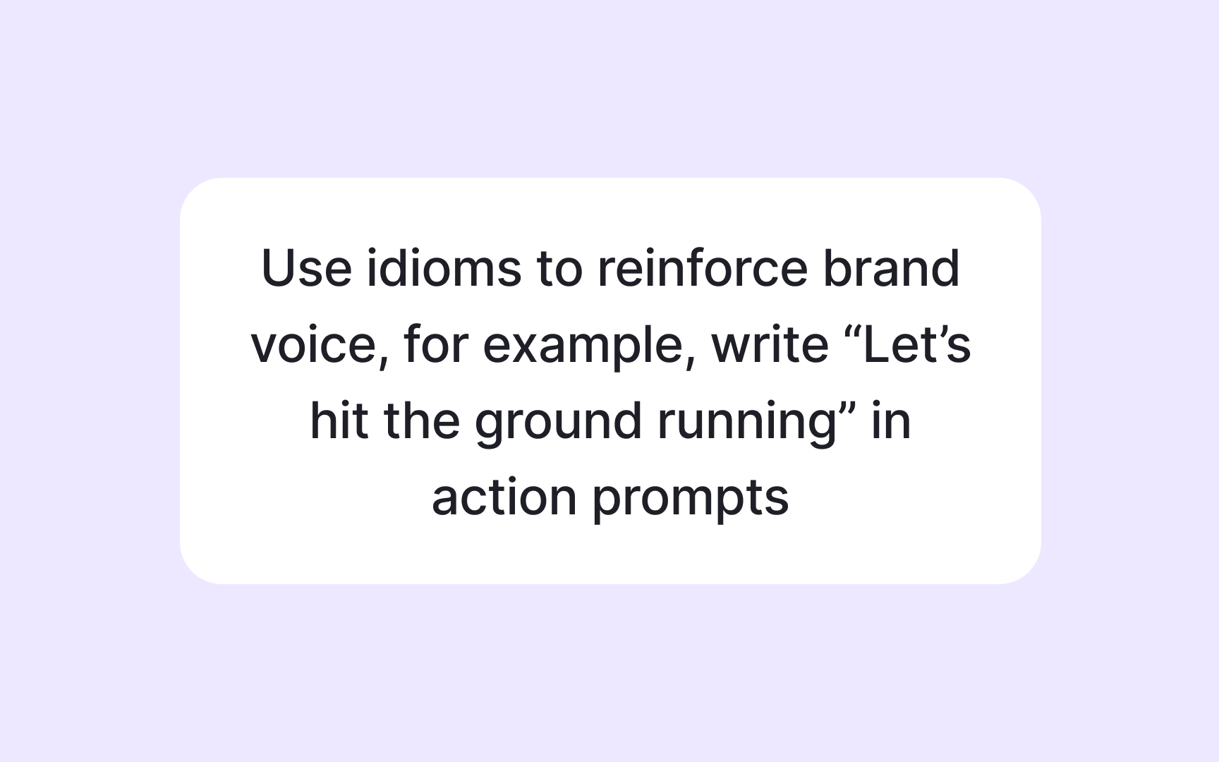 Designing for localization and global audiences Bad Practice