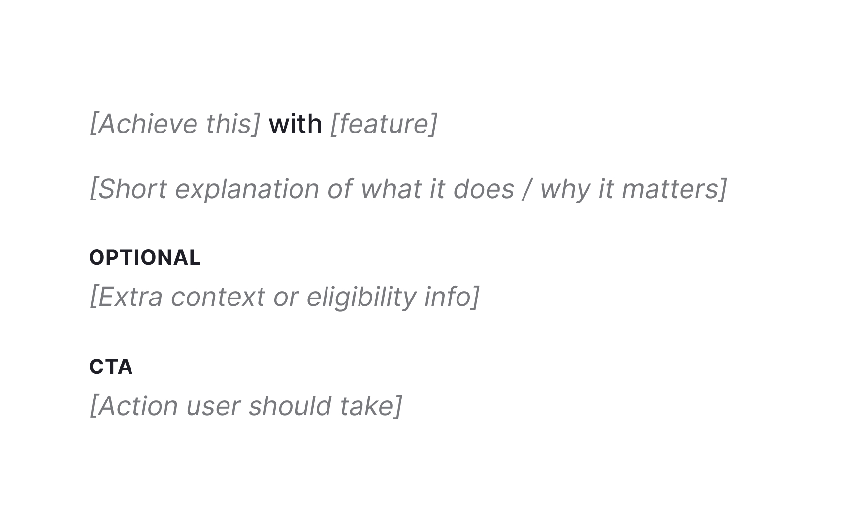 Reusable templates and examples Best Practice