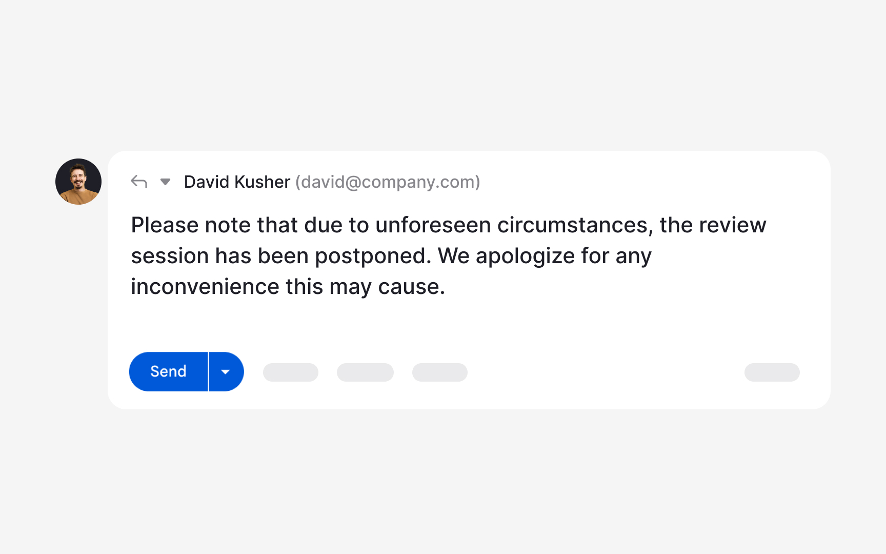 Writing effective stakeholder emails Bad Practice