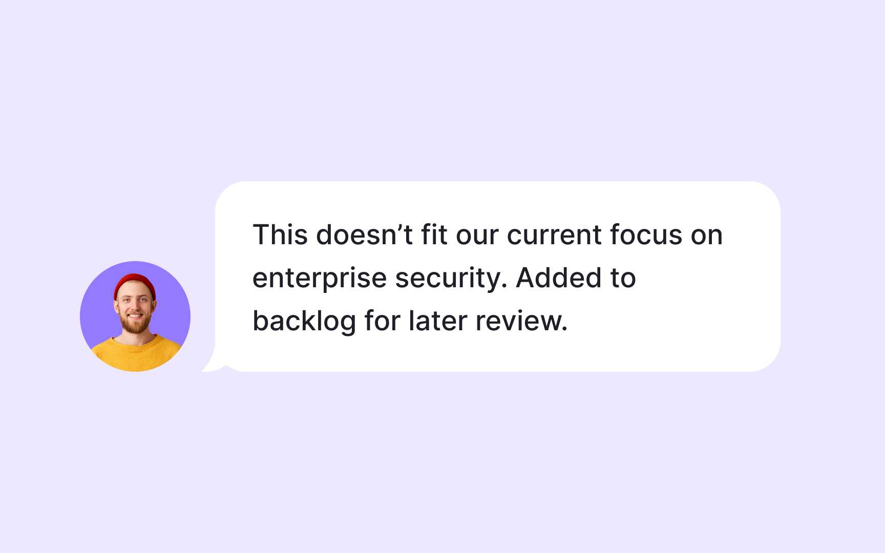 Saying no using your strategy Best Practice