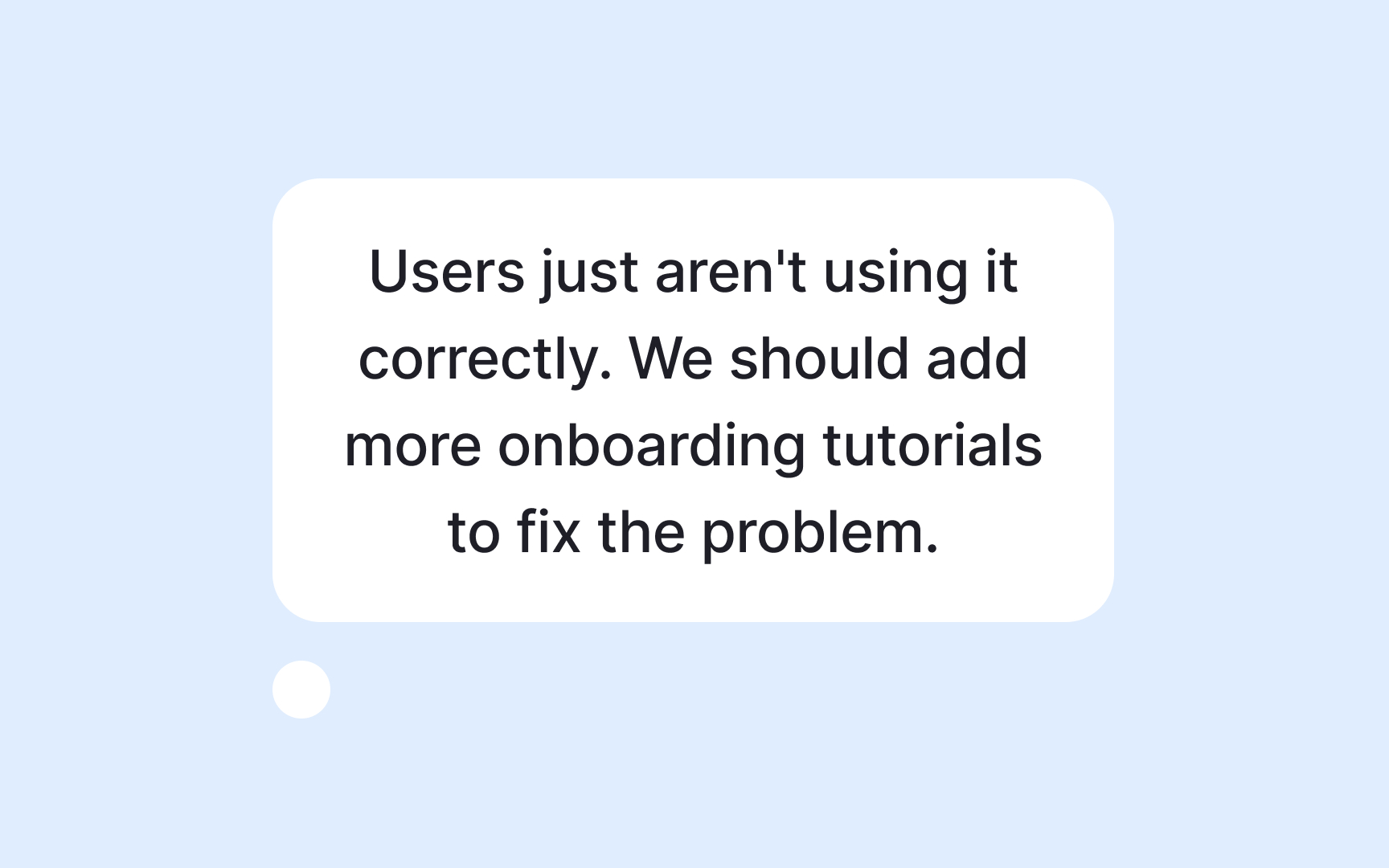 Building trust across teams Bad Practice