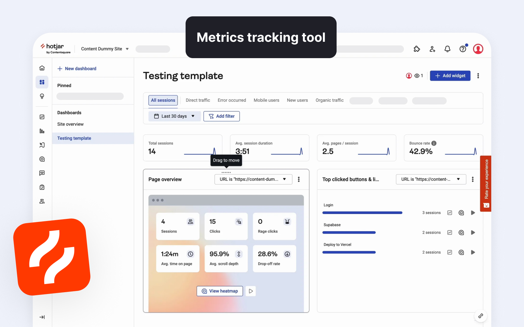 Tracking systems for product metrics