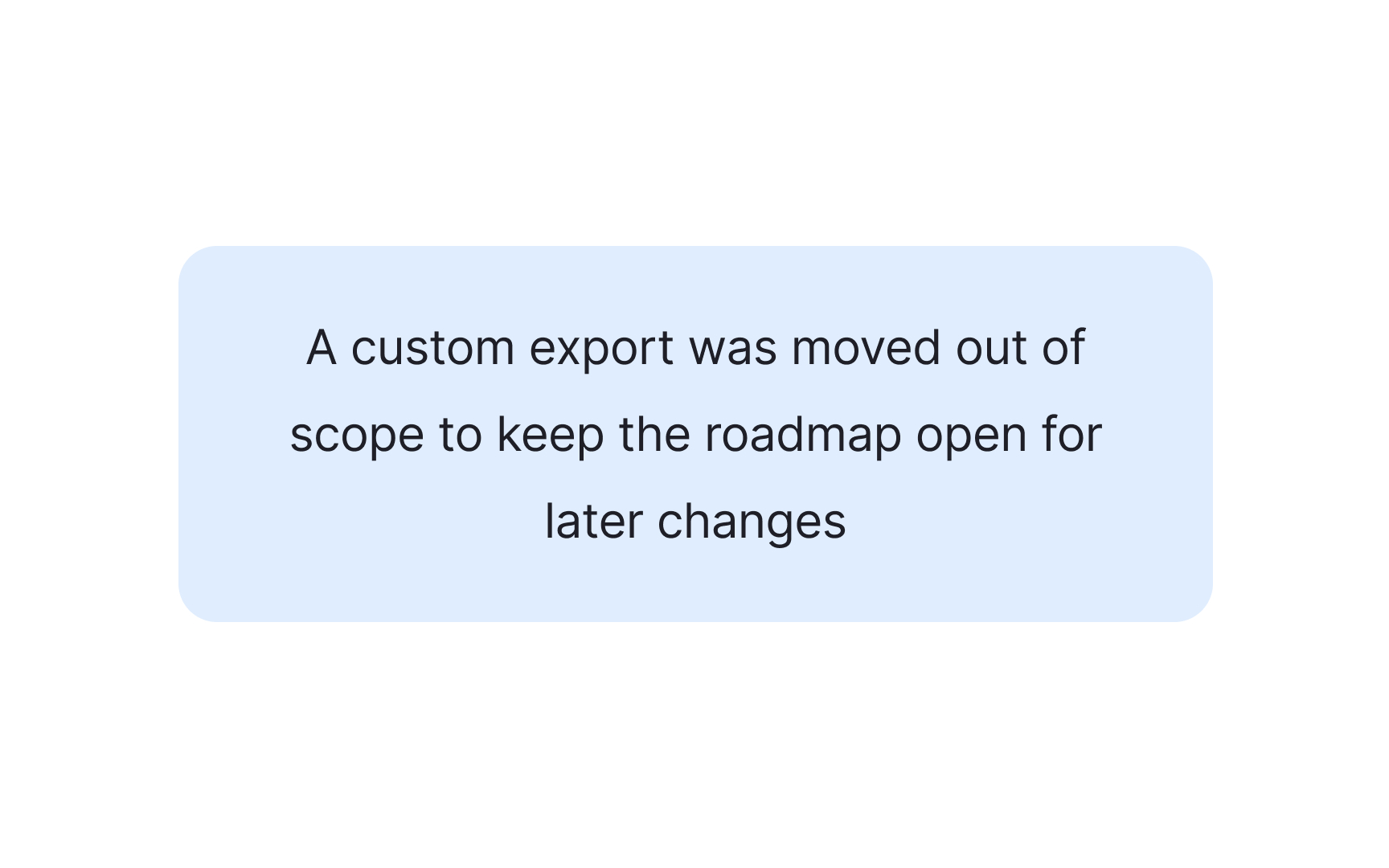 Explaining what not to build and why in a case study Bad Practice