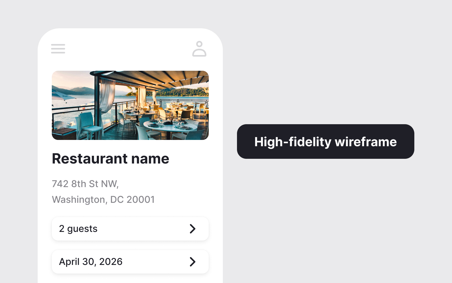 Choosing the right wireframe fidelity for the case study solution Bad Practice