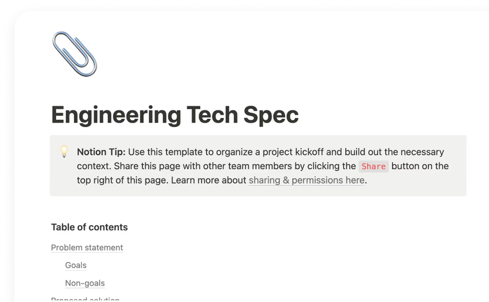 Creating technical specifications