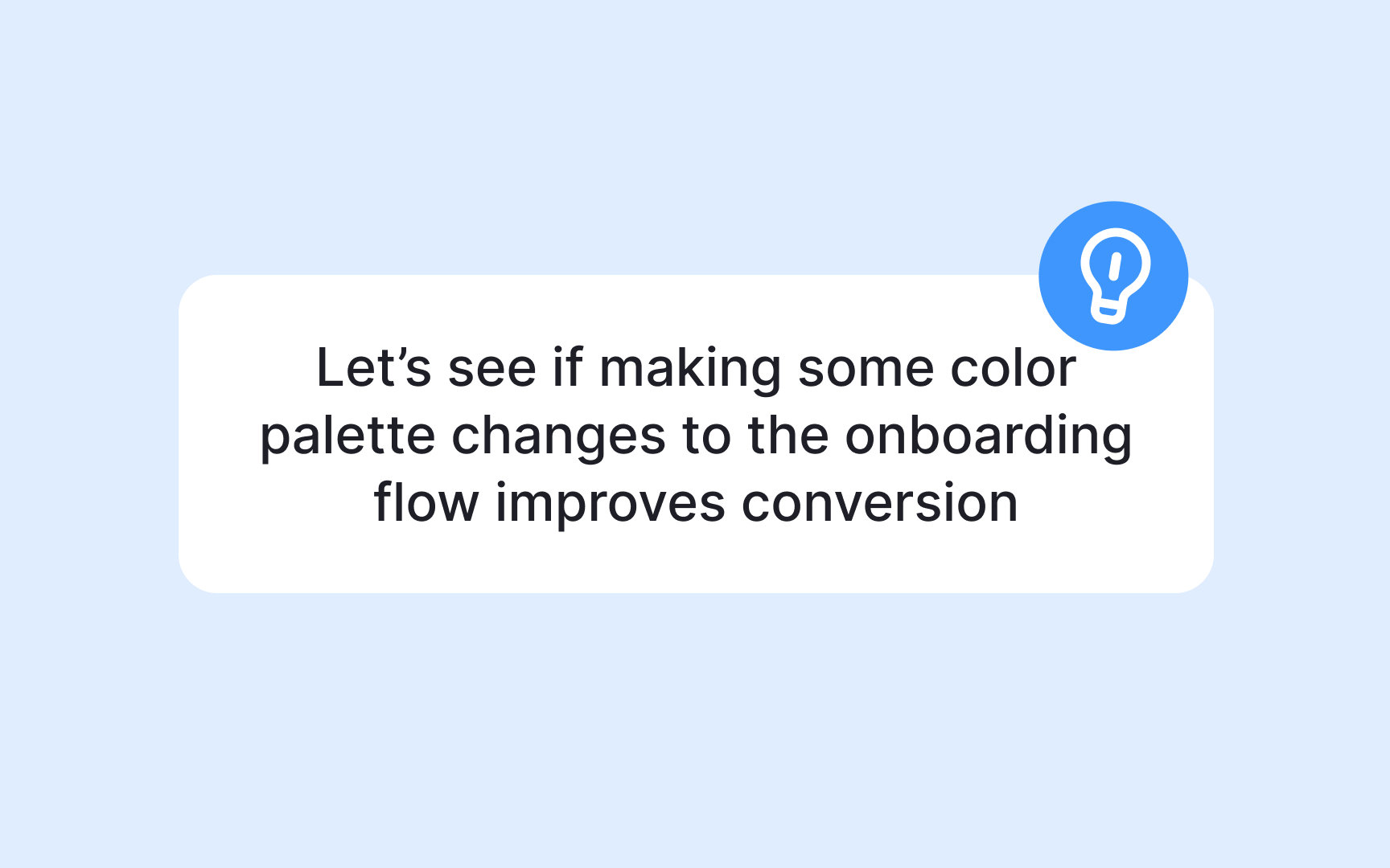 Hypothesis formulation Bad Practice