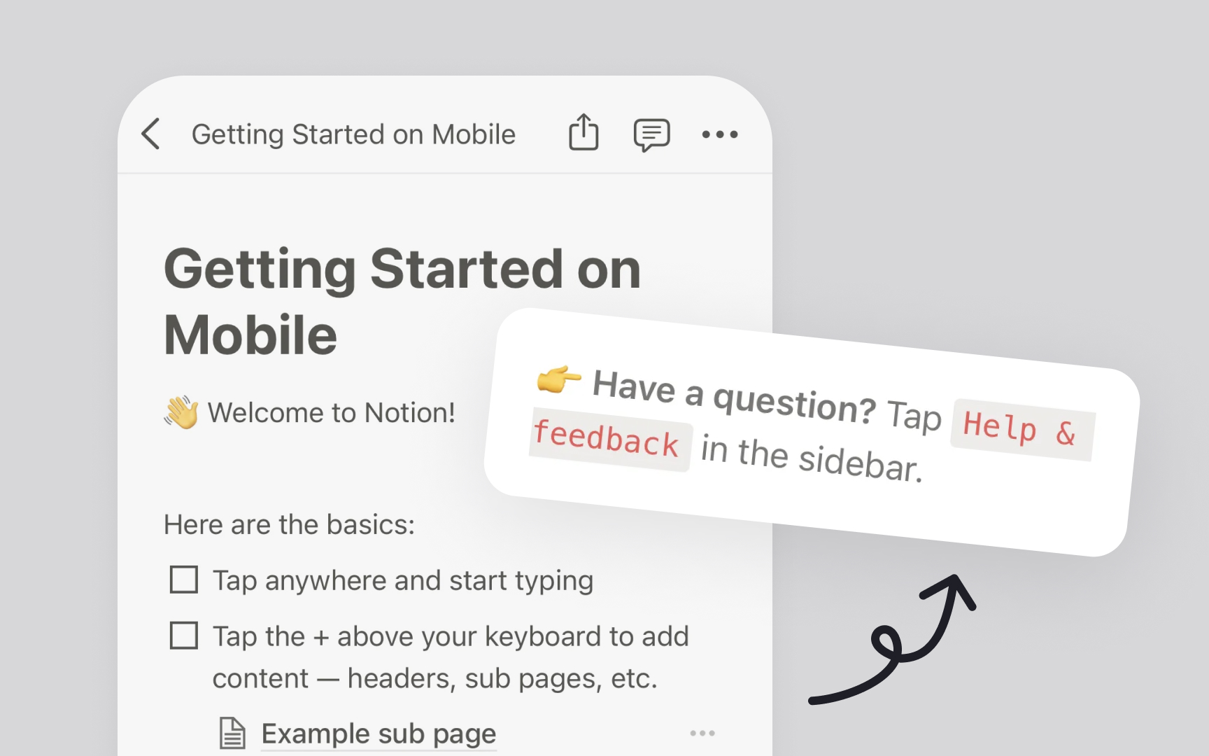Offering support during onboarding