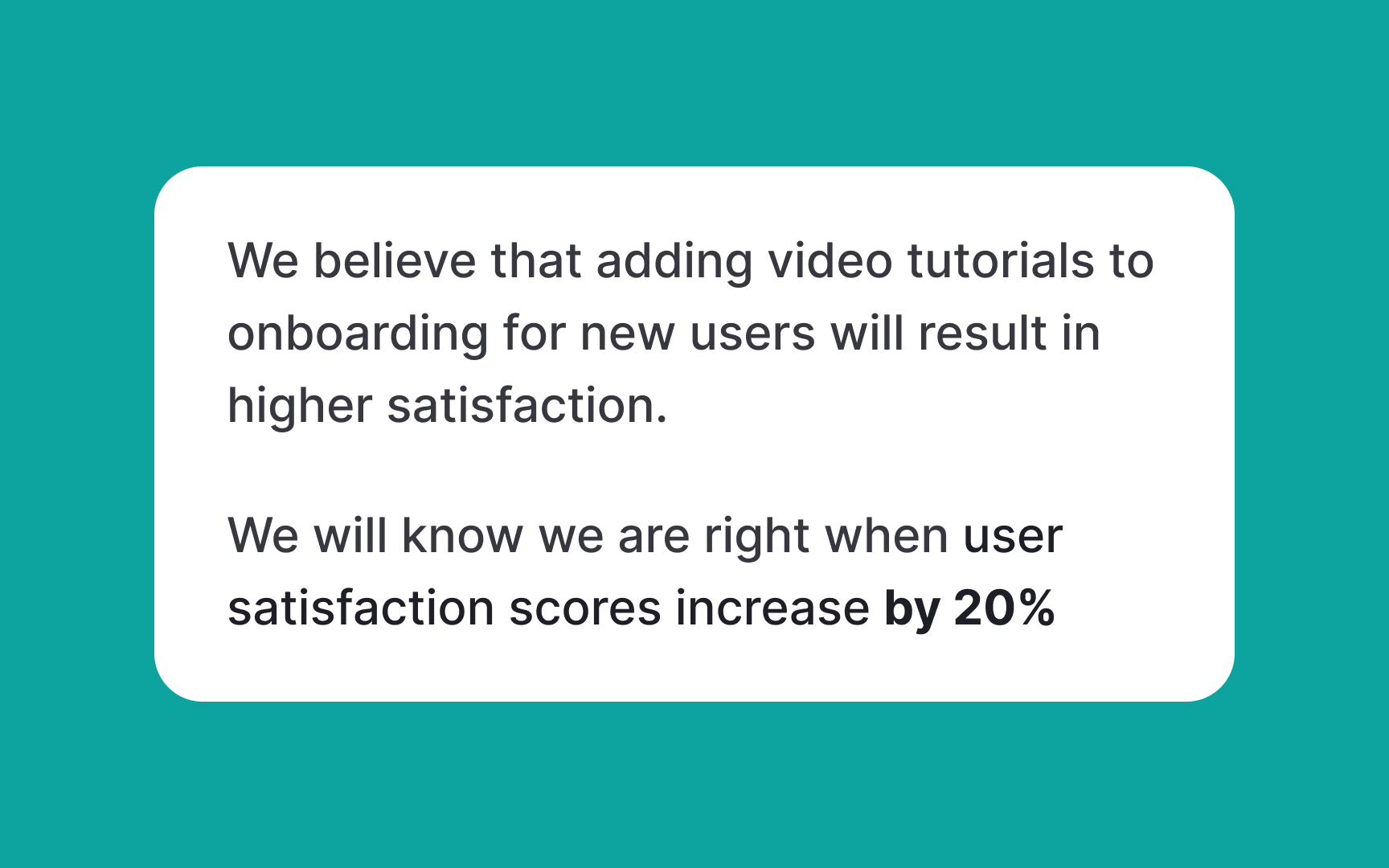 How to phrase assumptions Bad Practice