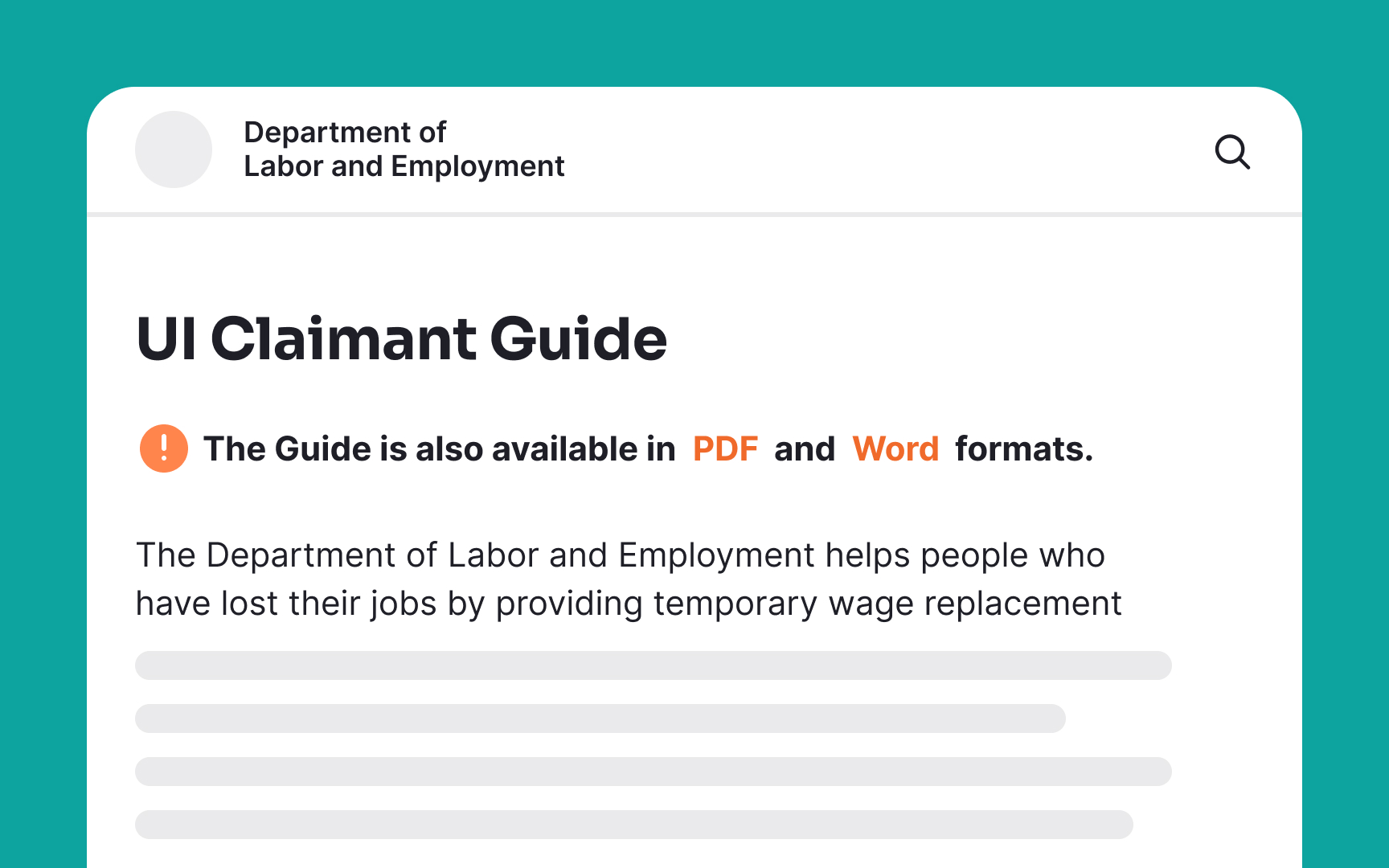 Document accessibility standards