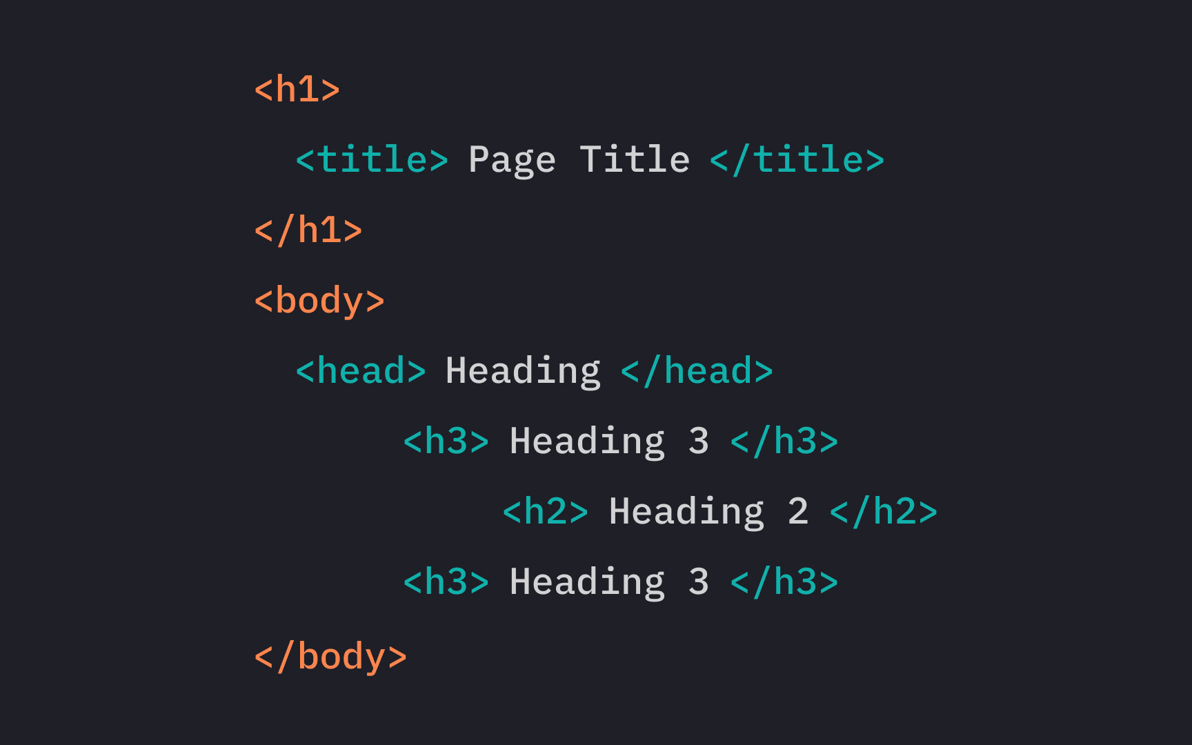 Semantic markup principles Bad Practice