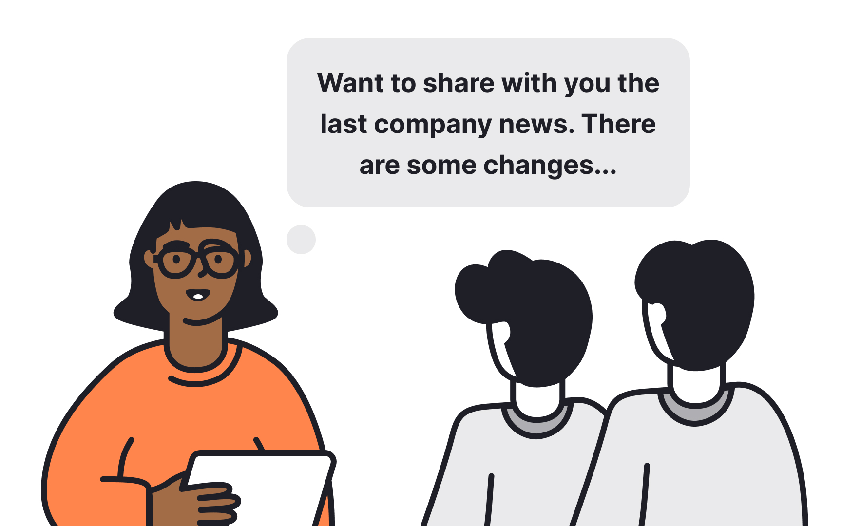 Keep the team in the loop