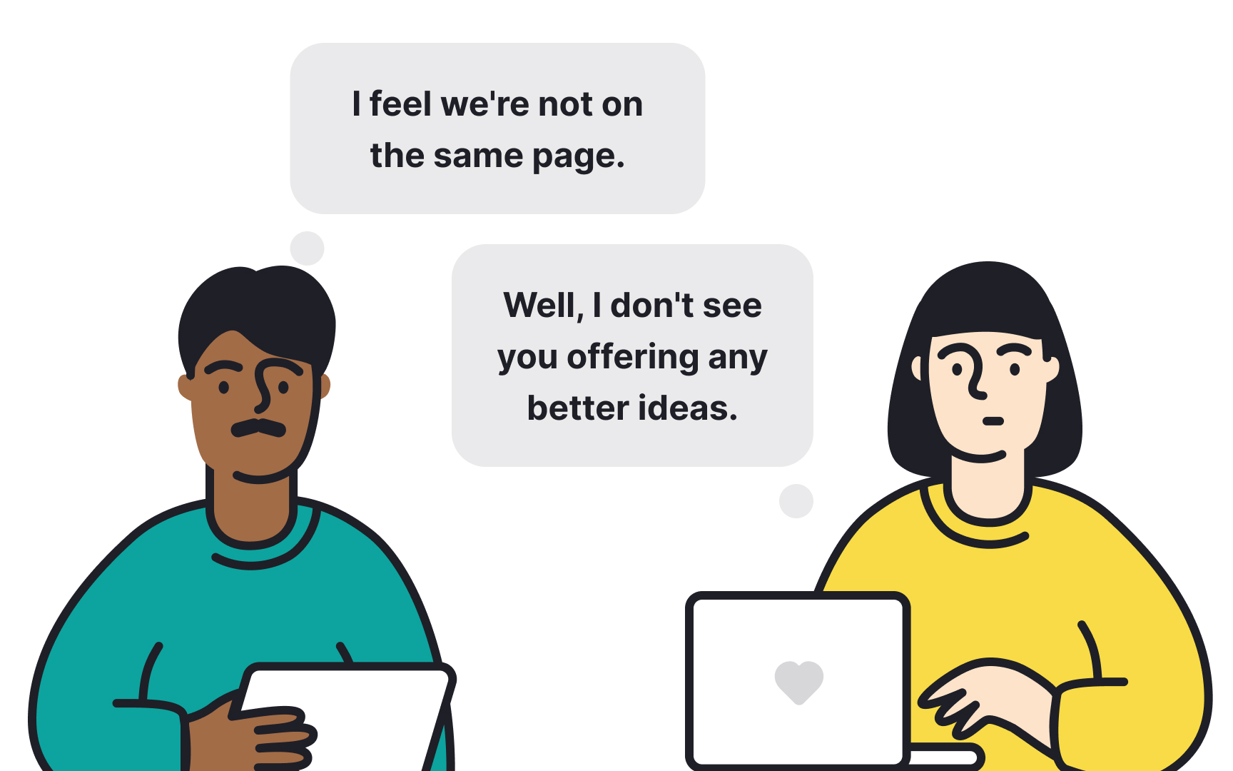 Obstacles to a productive conflict Bad Practice